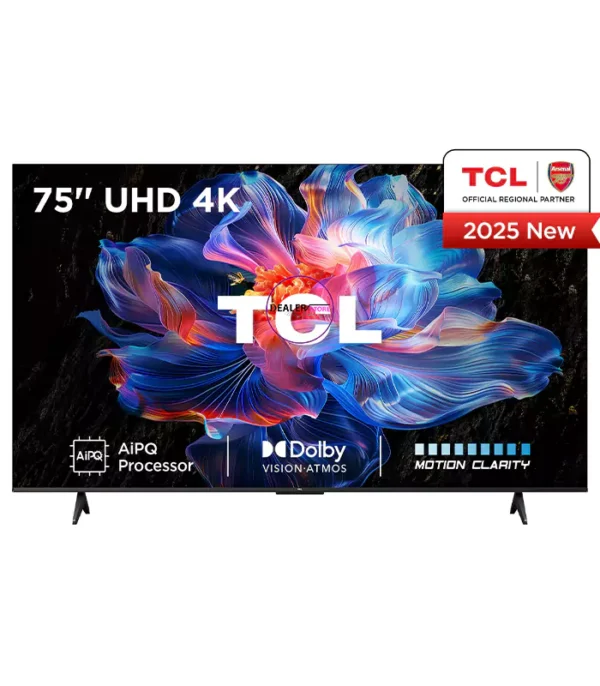 tcl 75" 4k uhd 2025 latest google tv, voice control, google assistant, built-in wi-fi, netflix, amazon prime video, frameless- 75v6c